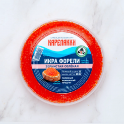 Икра форели слабой соли 250 г пл/б
