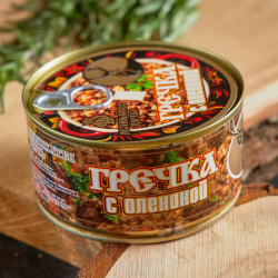 Гречка с олениной (готовое блюдо) ж/б 0,325