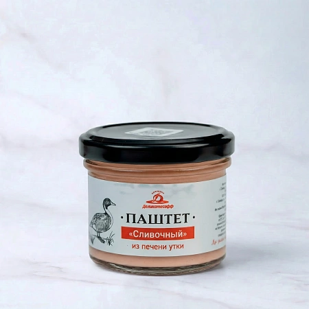 Паштет из печени утки "Сливочный" ст/б 100 гр.