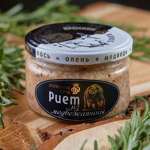 Риет из медвежатины с черносливом и коньяком 200 гр.