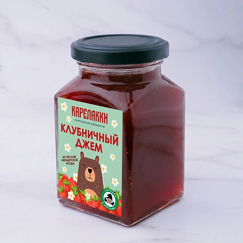 Клубничный джем баночка 300 гр.