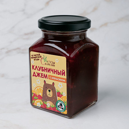 Клубничный джем с апельсином 300 гр.