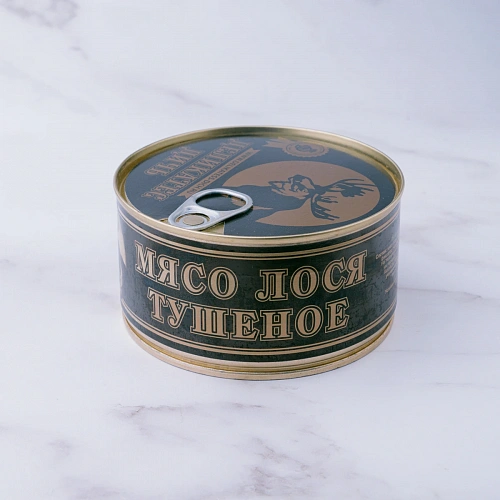 Мясо лося тушеное Деликатес Дичь 325г