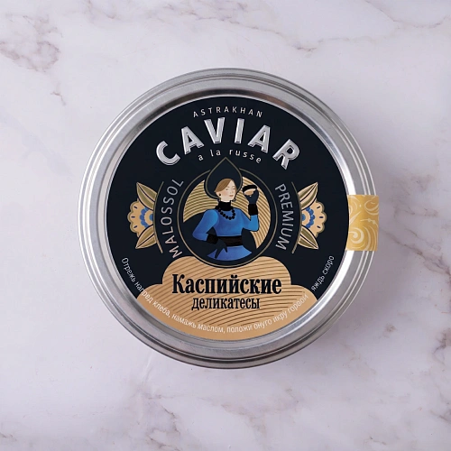 Икра черная стерляди зернистая Premium, ст/б 100 гр.