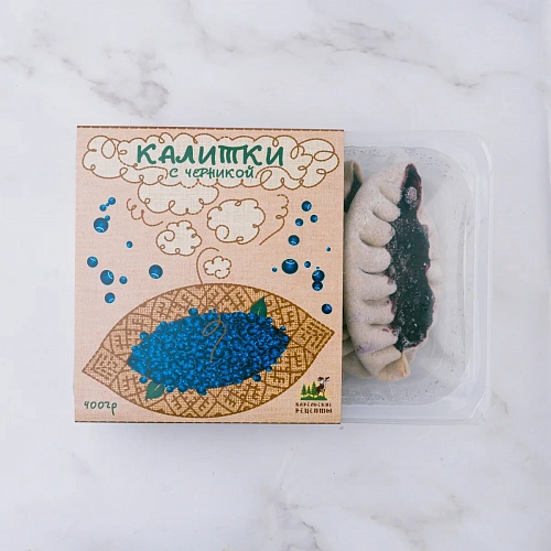 Калитки замороженные с черникой, упаковка 5 шт.