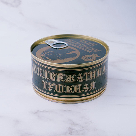 Мясо медведя тушеное "Деликатес дичь" 325 гр.